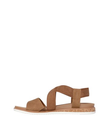 Skechers Chestnut Desert Kiss Elastic Sandals -Standard Fit (D)