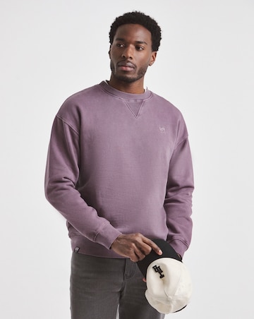 Union Crew Neck Sweatshirt - Plum