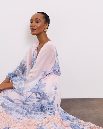 Joanna Hope Printed Volume Maxi Dress