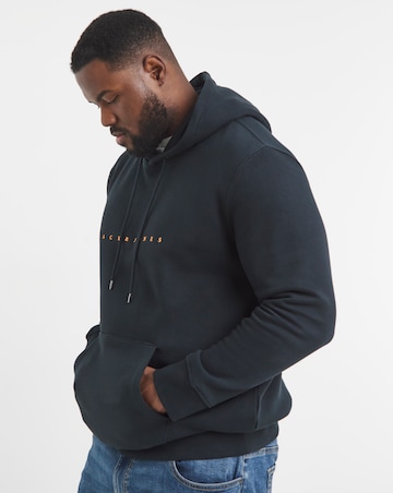 Jack & Jones Star Logo Hoodie - Navy