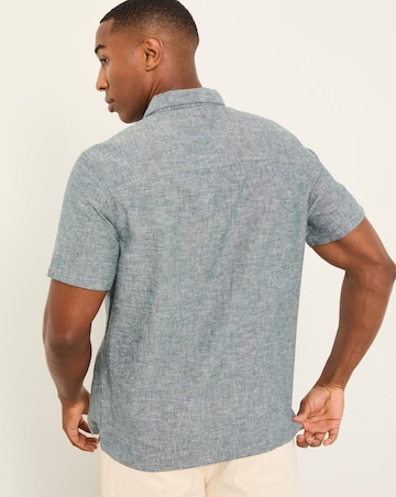 FatFace Bugle Linen Resort Shirt (Regular & Tall) - Jade