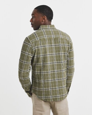 Seersucker Check Long Sleeve Shirt