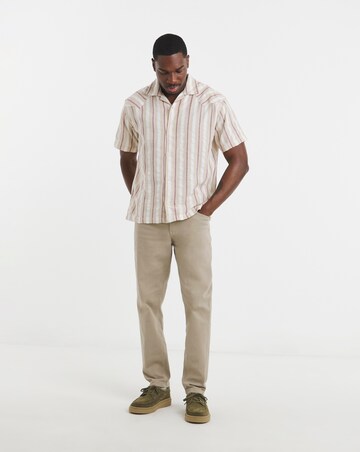 Wrangler Short Sleeve Resort Shirt - Tan