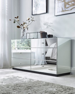 Broadway Mirrored Large Chest of Drawers