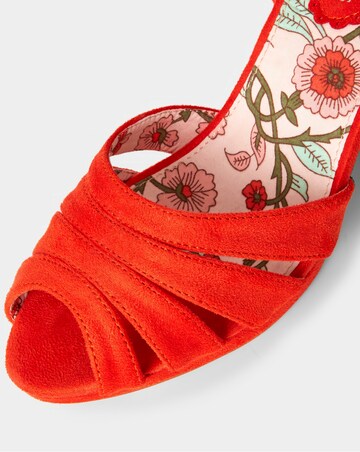 Joe Browns Riviera Peep Toe Block Heel Shoe Standard Fit