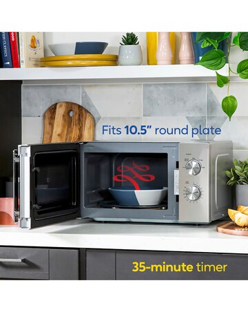 Russell Hobbs 20L Stainless Steel Manual Microwave