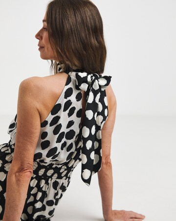 Joe Browns Stunning Halterneck Polka Dot Maxi Dress
