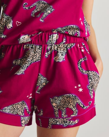 Pretty Secrets Animal Print Cami Pyjama Short Set