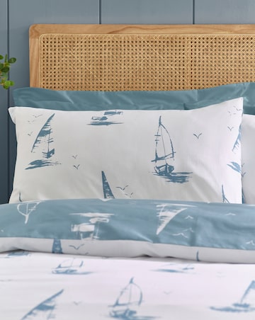 Catherine Lansfield Salcombe Boats Duvet Cover Set