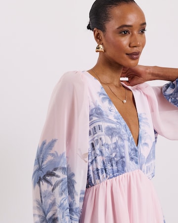 Joanna Hope Printed Volume Maxi Dress