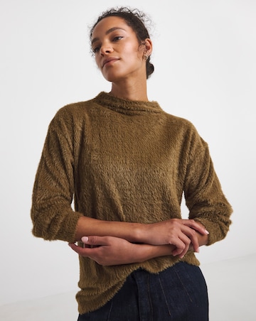 Brushed Soft Touch Longline Top