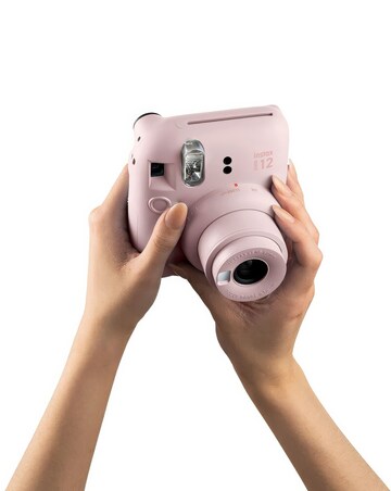 Fujifilm Instax Mini 12 Instant Camera with Case, Album, Cards & Pegs - Pink