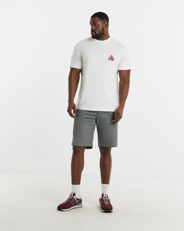 Jack & Jones Greenville Fountain Back Graphic T-Shirt - White