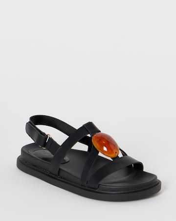 Mendoza Trim Detail Footbed Sandals - Extra Wide Fit (EEE)