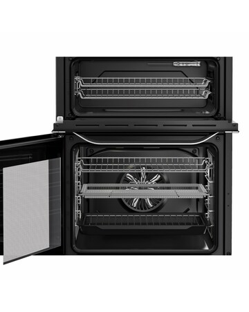 Hotpoint HDE6VDCAX 60cm Electric Double Cooker with Air Fry - Stainless Steel