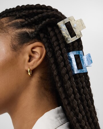 Accessorize 4-Pack Resin Square Claw Clips
