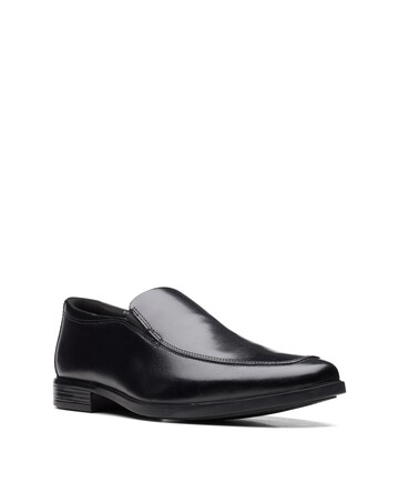 Clarks Howard Edge Shoes Wide Fit - Black