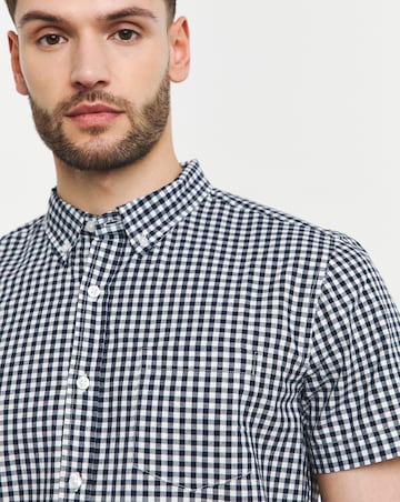 Short Sleeve Gingham Shirt