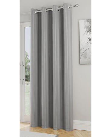 Supersoft Light Filtering Thermal Eyelet Door Curtain