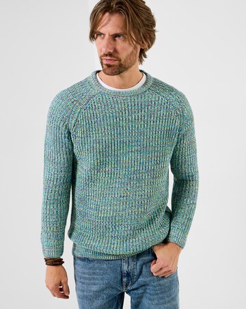 Joe Browns Summer Fresh Crew Knit - Green Multi