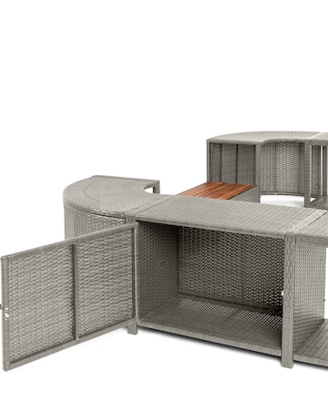 Lay-Z-Spa 188cm Square Rattan Hot Tub Surround