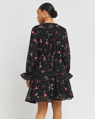 Tie Front Skater Dress