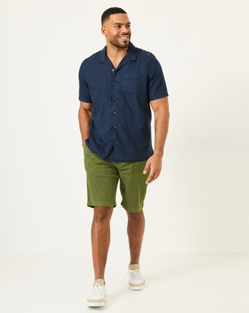 Fatface Stow Garment Dyed Shorts - Green