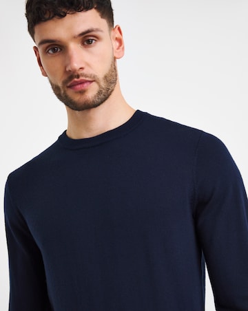 Merino Wool Crew Neck Sweater