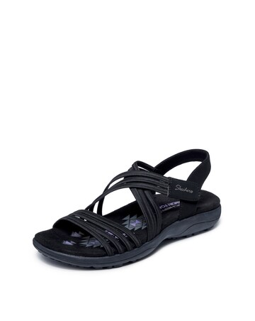 Skechers Reggae Slim Sunny Side 2.0 Black Sandals - Standard Fit (D)