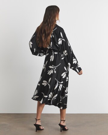 Joanna Hope Wrap Front Batwing Dress
