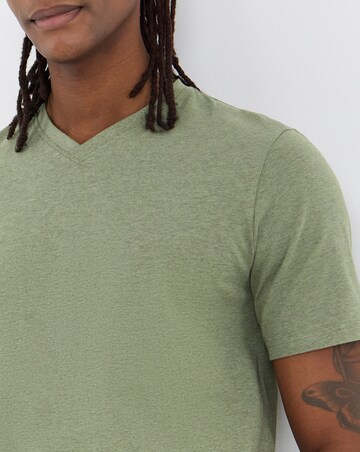 5 Pack V Neck T-Shirts Long - Marl