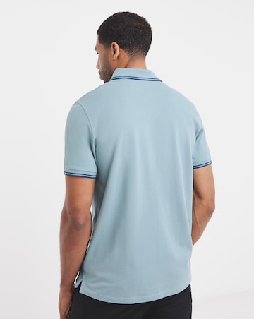 Timberland Millers River Tipped Pique Polo - Blue