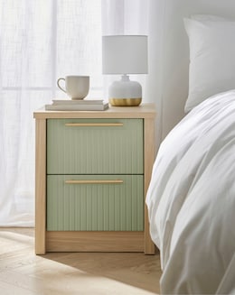 Peyton Ready Assembled 2 Drawer Bedside Chest