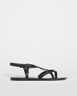 Leather Gladiator Style Sandal - Wide Fit (E)