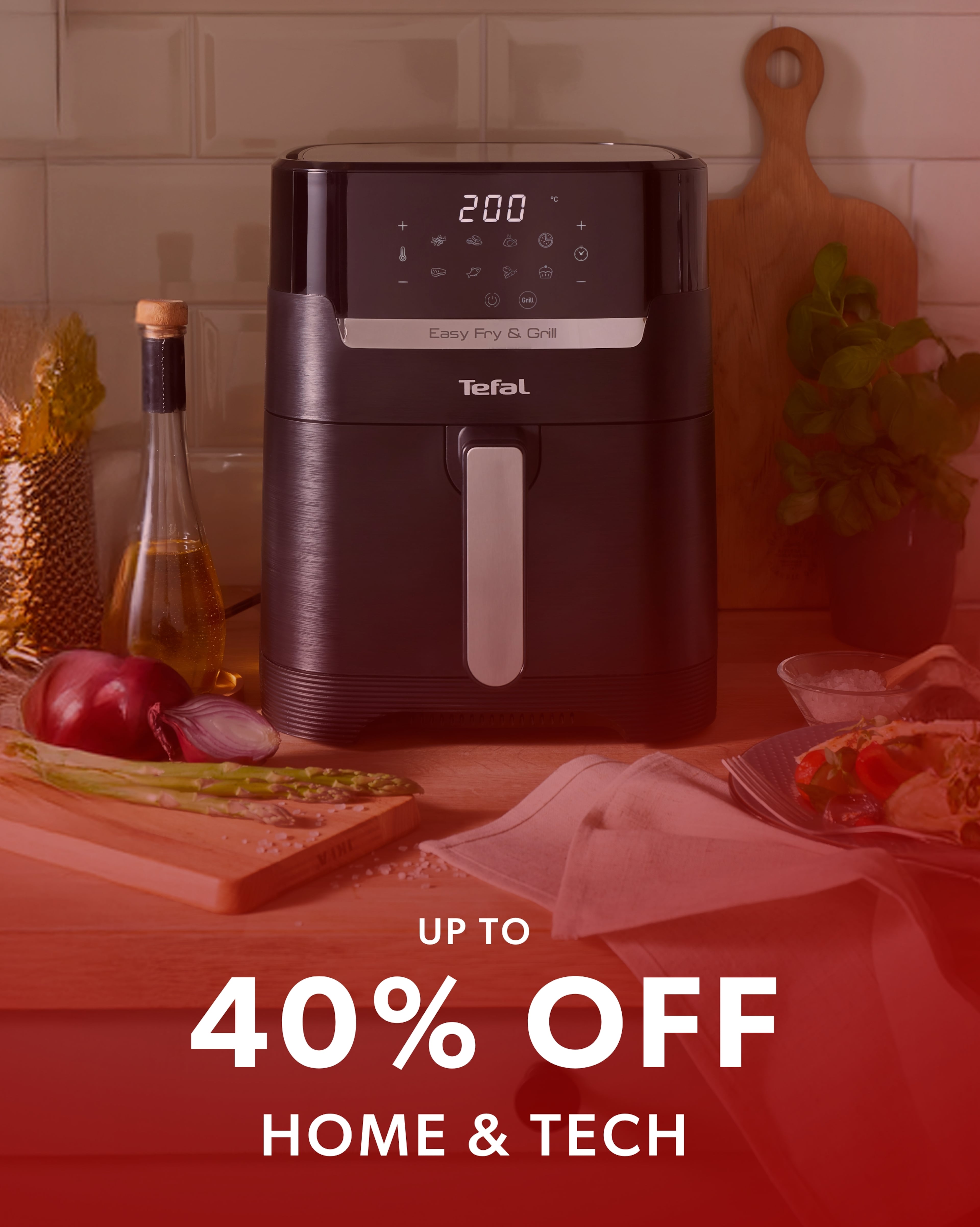 Up to 40% off home & tech