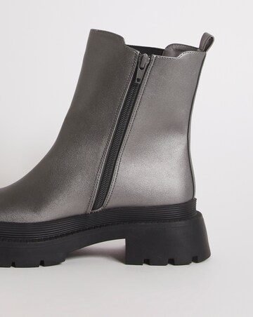 Cady Metallic Chunky Chelsea Ankle Boots - Extra Wide Fit (EEE)