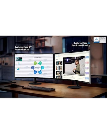 Samsung 24in Odyssey G3 FHD 100Hz 4ms LCD Curved Monitor - Black