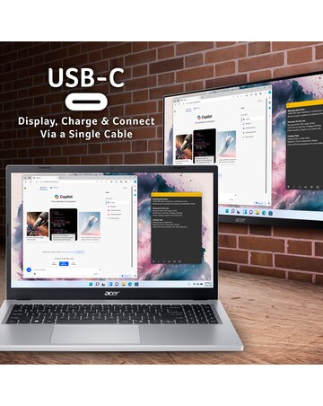 Acer Aspire Go 15 Laptop - 15.6in AMD Ryzen 3 8GB 256GB