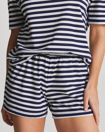 Pretty Secrets Back to Basics Pyjama Shortie Set Stripe