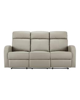 Ramsey Faux Leather Recliner 3 Seater Sofa