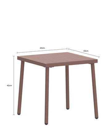 Charles Bentley Truffle Stripe Bistro Set