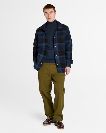 Timberland Wool Blend Shacket - Blue