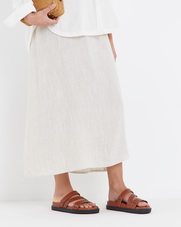 Cyra Laser Cut Detail Footbed Sandals - Exrta Wide Fit (EEE)