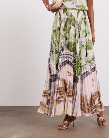 Joanna Hope Printed Pleated Dress