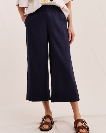 Julipa Petite Cropped Linen Trousers