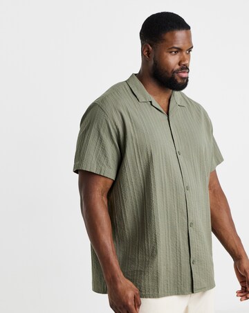 Jack & Jones Tyson Textured Resort Shirt - Green