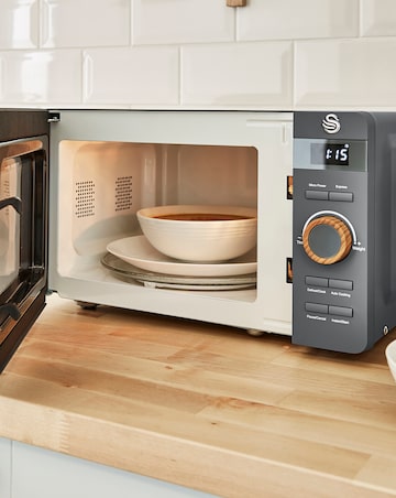 Swan SM22036LGRYN 20Litre Nordic Style Digital Microwave - Grey
