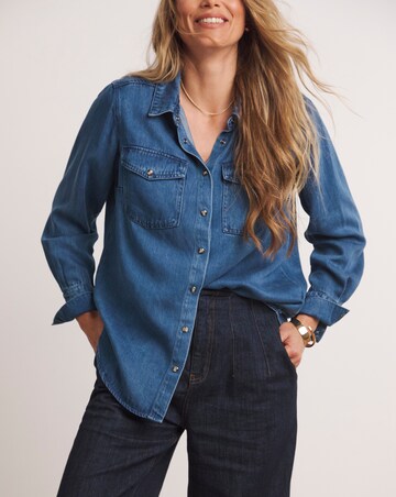 Anthology Blue Denim Shirt with Tencel TM Lyocell