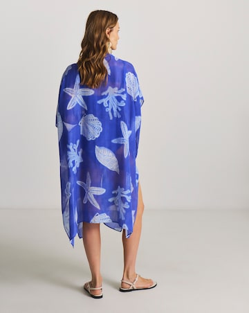 MAGISCULPT Tie Front Shell Print Kaftan