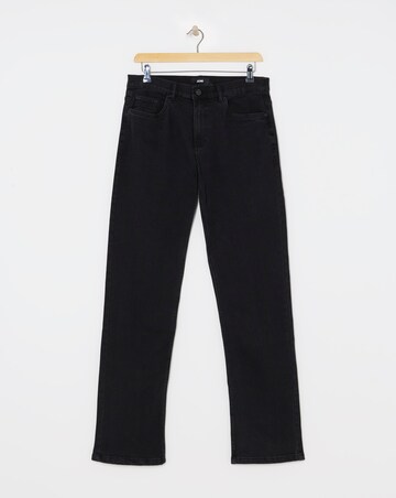 Black Loose Fit Stretch Jeans